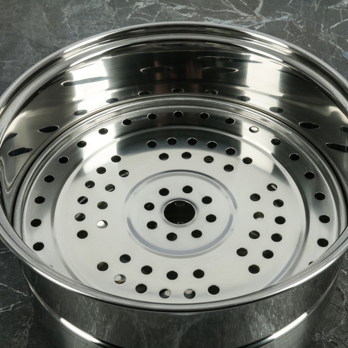 Кастрюля-пароварка 4 л "Традиция" 1 уровень, с комбинированной крышкой