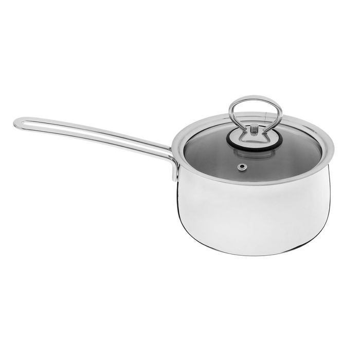 Ковш 1,6 л, d=16 см "Орхидея Классика", стеклянная крышка