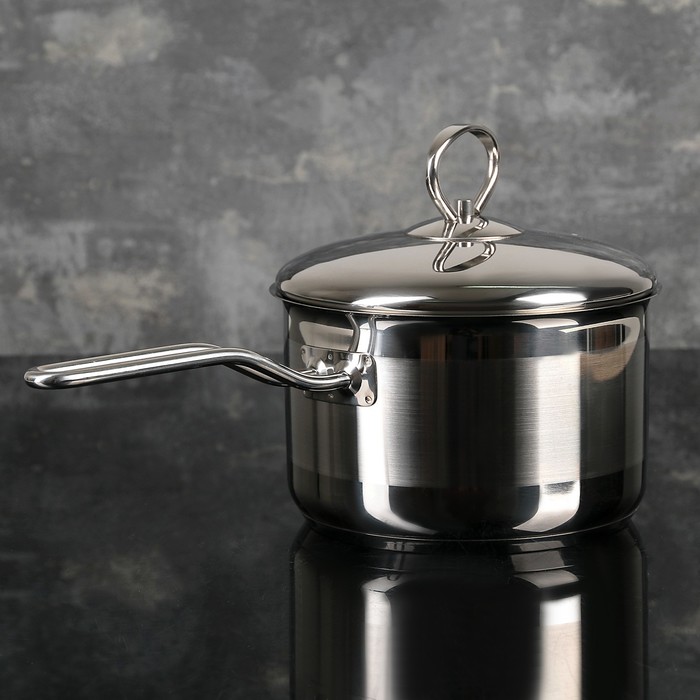 Ковш 1,8 л "Лотос Профессионал", с металлической крышкой