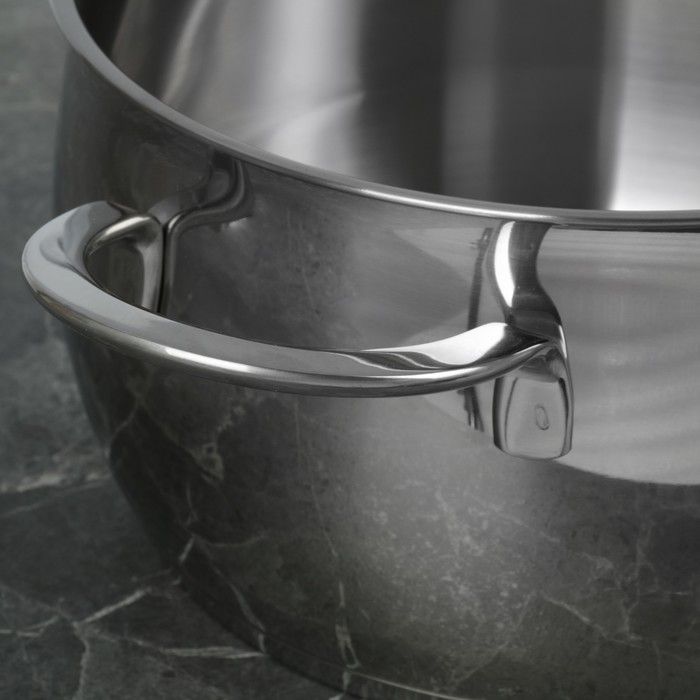 Набор посуды "Магнолия Престиж" 5 предметов: кастрюли 1,8 л, 3,5 л, 4,5 л сковорода 3 л, ковш 1,2 л, стеклянные крышки