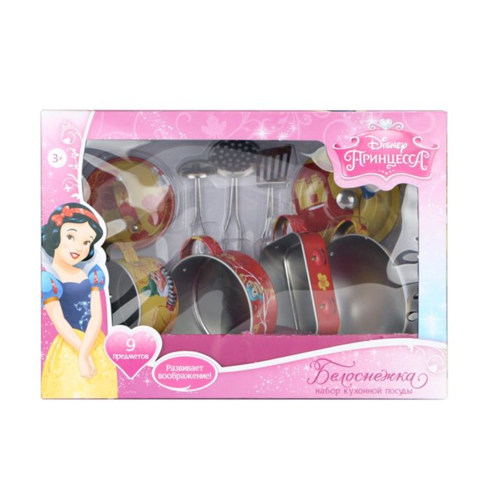 Набор кухонной посуды Принцесса "Белоснежка" (8 предм., металлич.)Disney