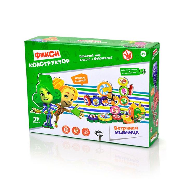 Фиксики Конструктор  "Ветряная мельница" (звук, 37 дет.)