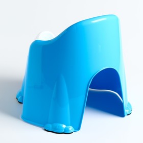 Горшок детский антискользящий «Комфорт» с крышкой, съёмная чаша, цвет голубой от Сима-ленд