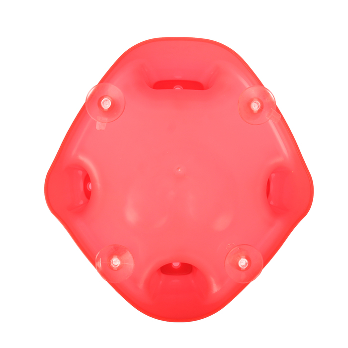 Детское сиденье для купания на присосках, цвет красный