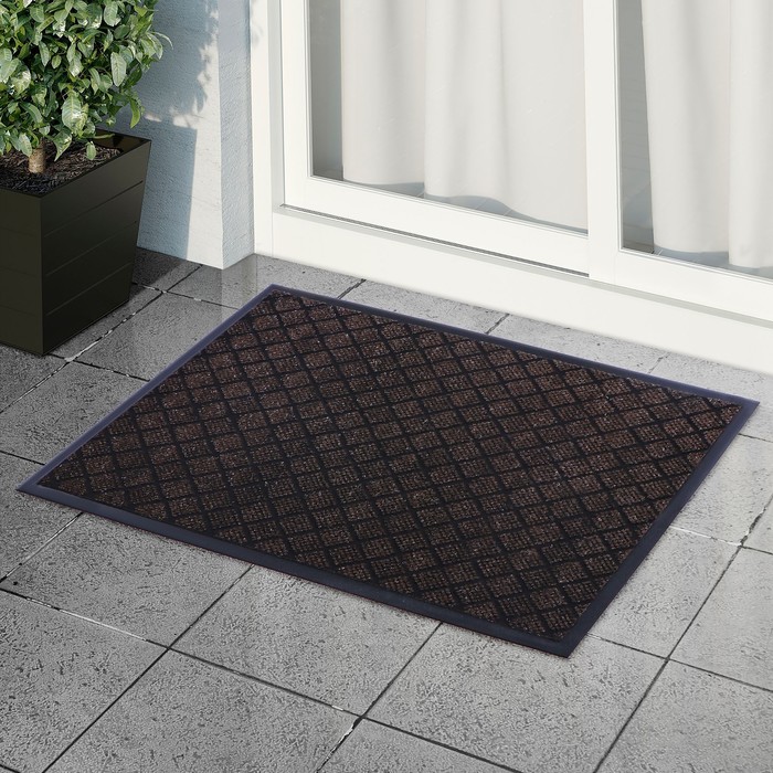 Коврик влаговпитывающий "Галант", цвет коричневый