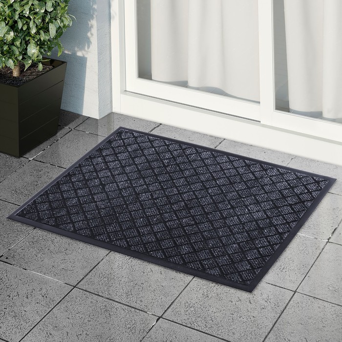 Коврик влаговпитывающий "Галант", цвет серый