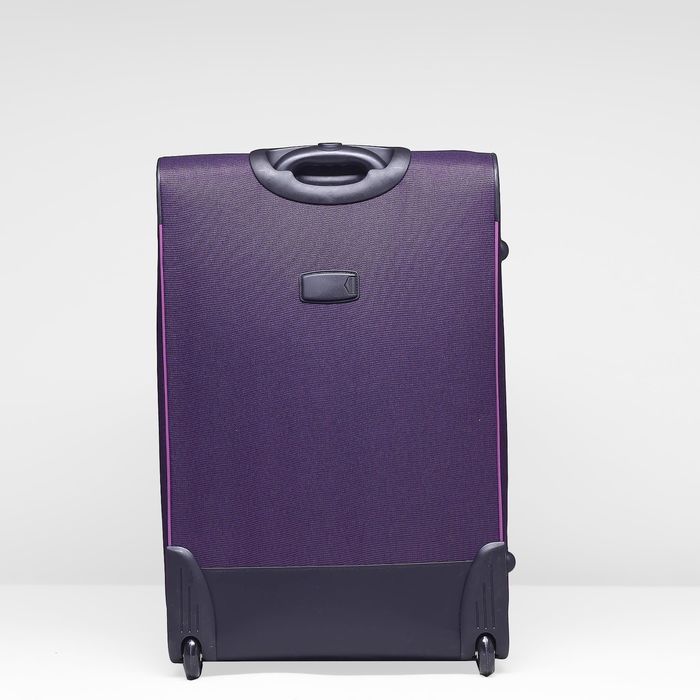 Чемодан с увеличением, большой, 28", 75 л, 2 колеса, цвет фиолетовый