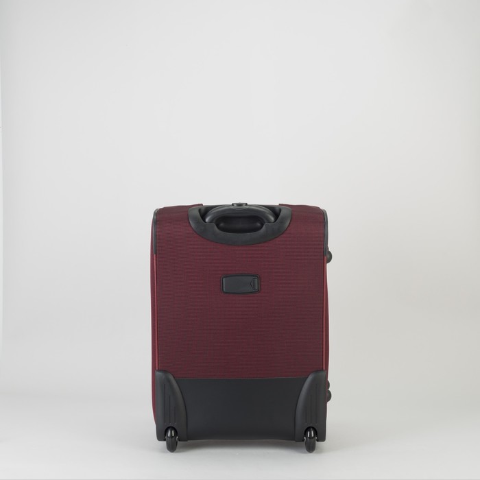 Чемодан с увеличением, малый, 20 ", 43 л, 2 колеса, цвет бордовый
