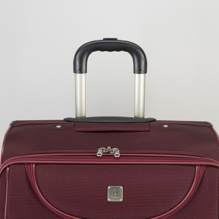 Чемодан с увеличением, большой, 28", 75 л, 2 колеса, цвет красный