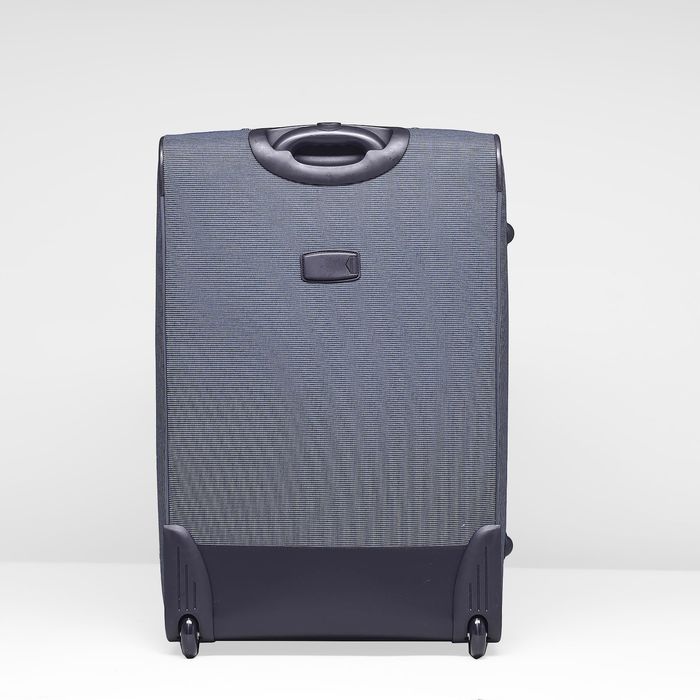 Чемодан с увеличением, большой, 28", 75 л, 2 колеса, цвет синий