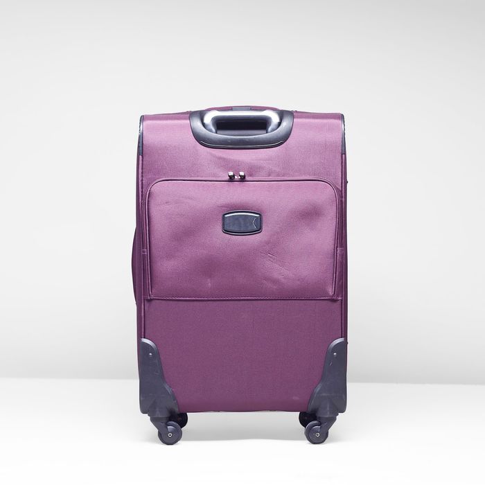 Чемодан с увеличением, средний, 24", 62 л, 4 колеса, цвет пурпурный