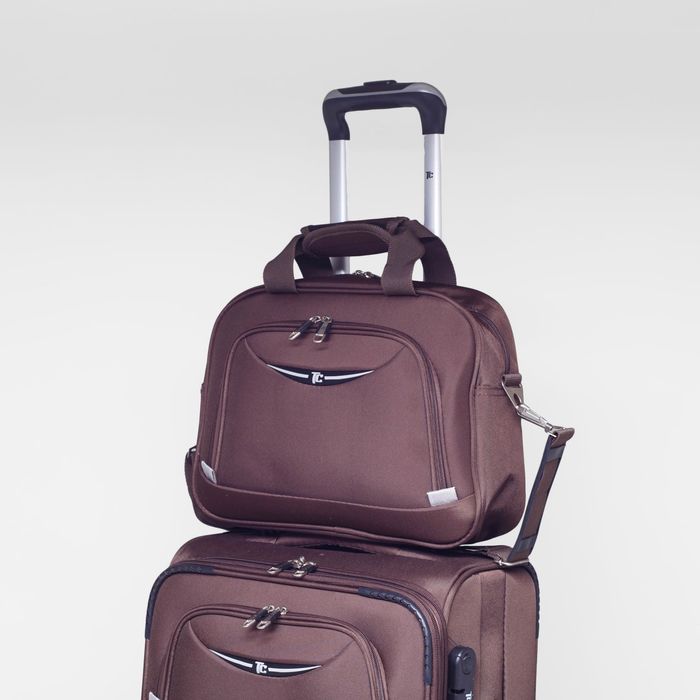 Бьюти-кейс 14", цвет коричневый