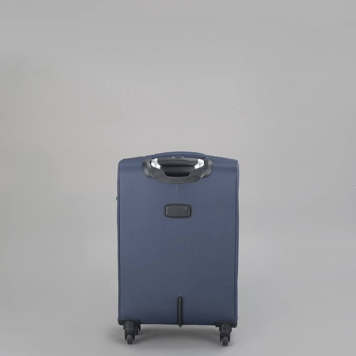 Чемодан с увеличением, малый, 20 ", 43 л, 4 колеса, цвет синий
