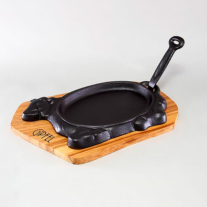 Сковорода порционная Gipfel DILETTO 32 x 19,3 х 2 см, с подставкой