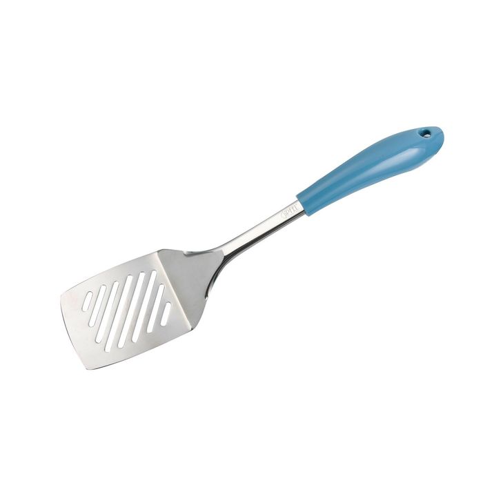 Лопатка с прорезями Centurion, цвет ручки светло-голубой