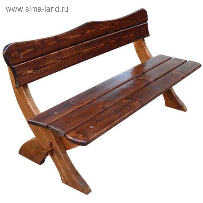 Скамейки Со Спинкой Из Дерева Фото