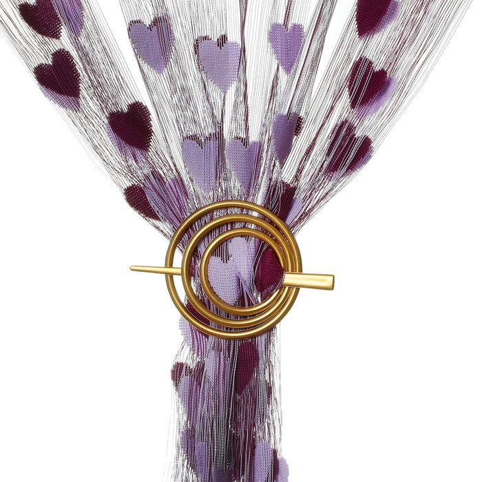 Заколка декоративная для штор, d=9см, цвет золотой