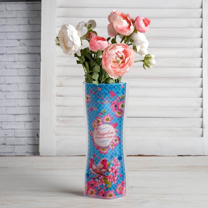 Пакет для цветов (ваза) "Птички"