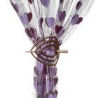 Заколка декоративная для штор, 9,5 × 9 см, цвет коричневый