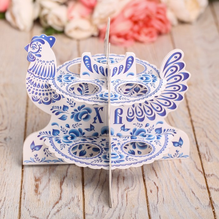 Подставка пасхальная на 8 яиц "Курочка"