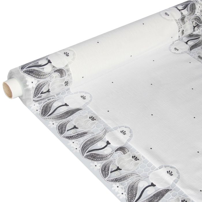 Клеенка ажурная Lace, ширина 132 см, рулон 22 м