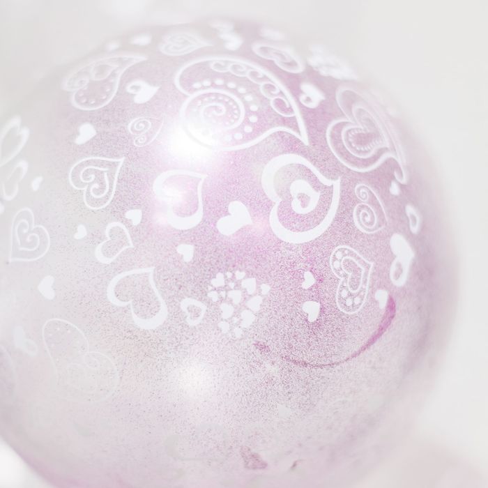 Шар воздушный 12" "Самый лучший день" с блёстками, набор 5 шт.