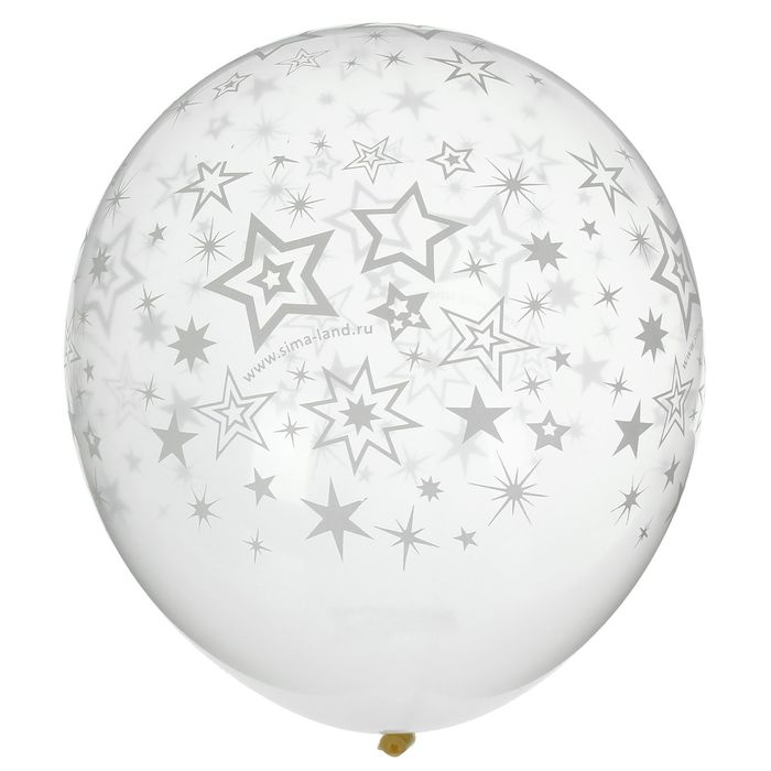 Шар воздушный "Твой праздник", 12", прозрачный, набор 5 шт.