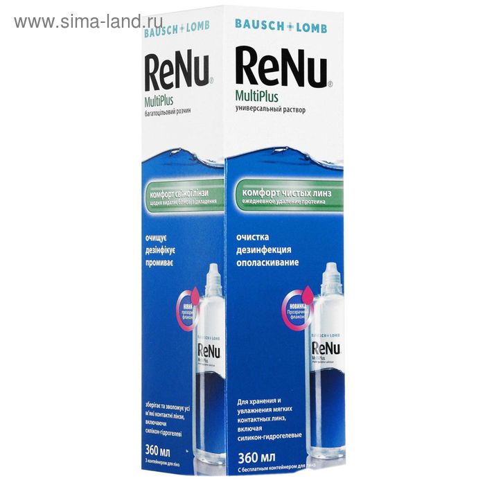 Раствор для линз Renu MultiPlus 360 мл renu раствор для контактных линз multiplus с контейнером 60 мл