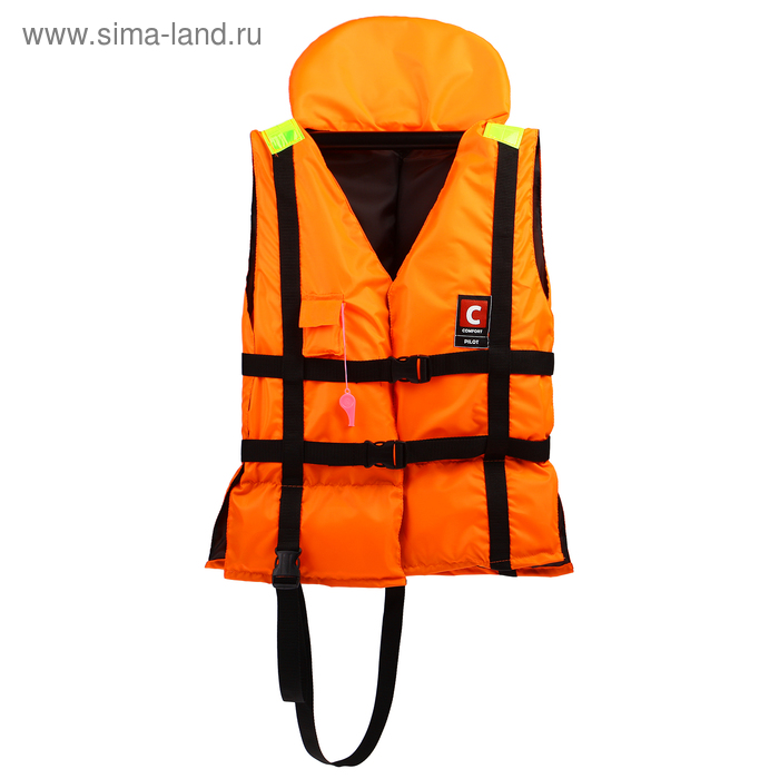 фото Жилет спасательный «лоцман», универсальный с подголовником, 80-120 кг comfort