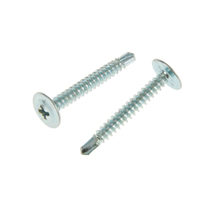 Саморезы с прессшайбой TUNDRA krep, 4.2х32 мм, сверло, 10 шт.