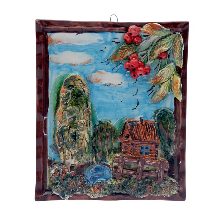 Панно 23 × 19 см, рисунок микс