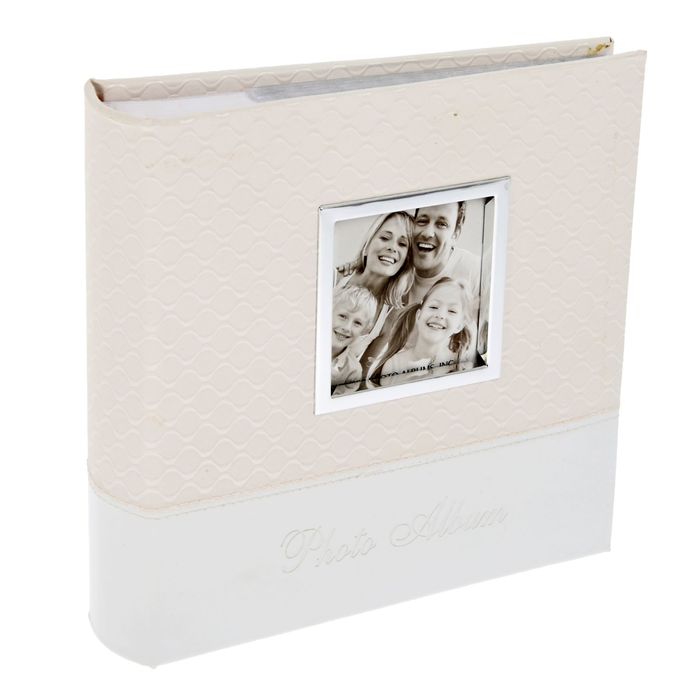 Фотоальбом на 200 фото 10х15 см "Свадебный день" кожзам 22х23х5,5 см