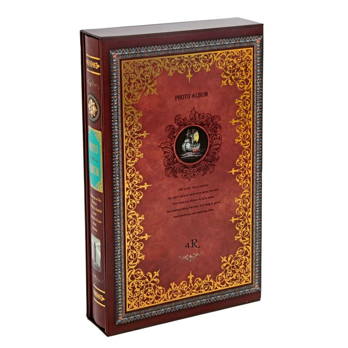 Фотоальбом на 300 фото 10х15 см в коробке "Корабль" МИКС 20х33,5х5,5 см