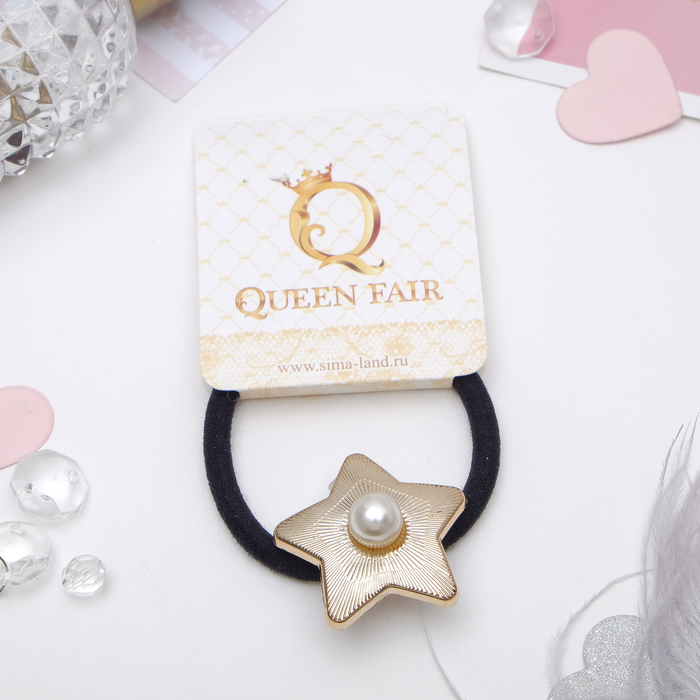 Резинка для волос "Шёлк" звезда