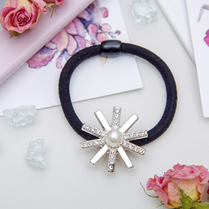 Резинка для волос "Жемчужина желаний" ромашка