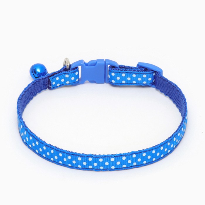 Ошейник двухслойный с фастексом "Горошек", 30 х 1 см