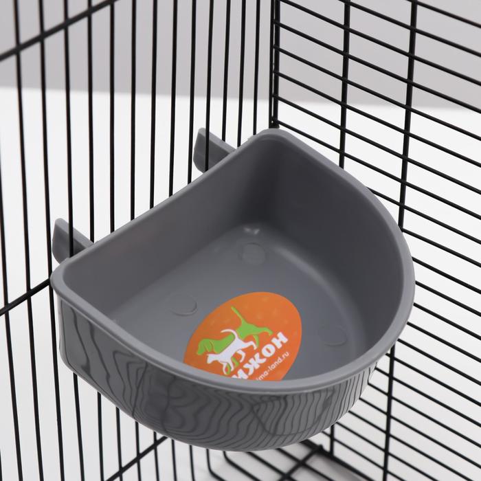 Поилка пластиковая для переносок с металлической дверкой, 250 мл