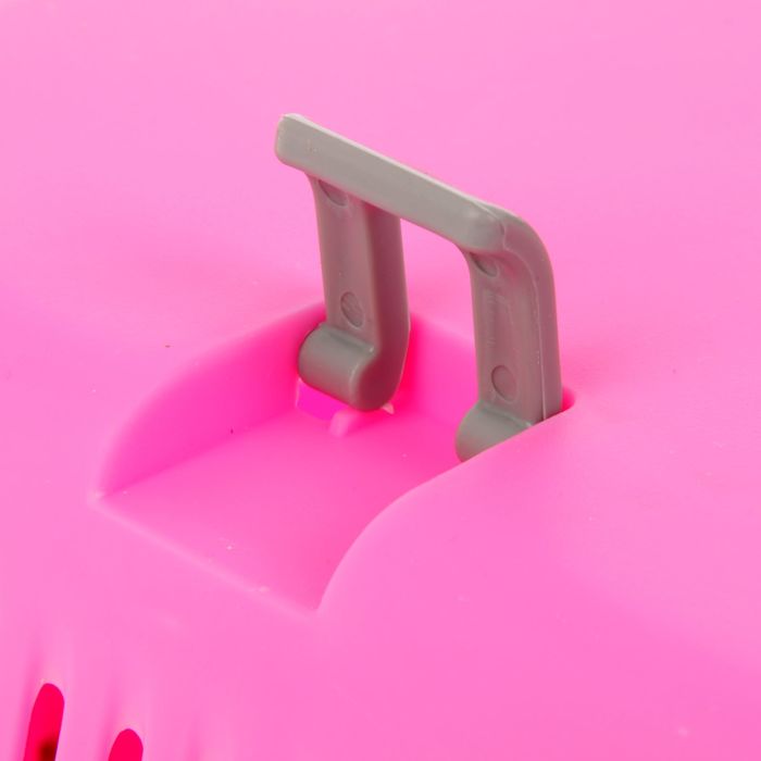 Переноска пластиковая "Неон", 48 х 32 х 29,5 см, вес животного до 5 кг, розовая