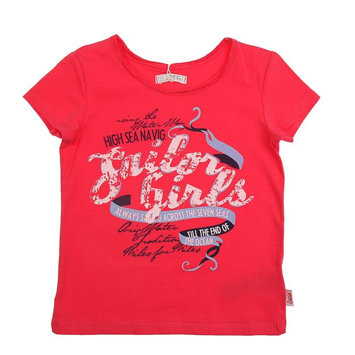 Футболка для девочки, рост 122 см, цвет коралловый 24365021042.K00