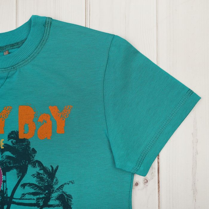 Футболка для мальчика, рост 122 см, цвет бирюзовый 24342011042.R00