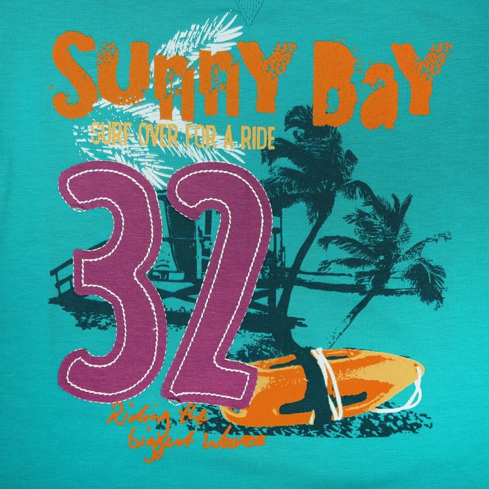 Футболка для мальчика, рост 122 см, цвет бирюзовый 24342011042.R00