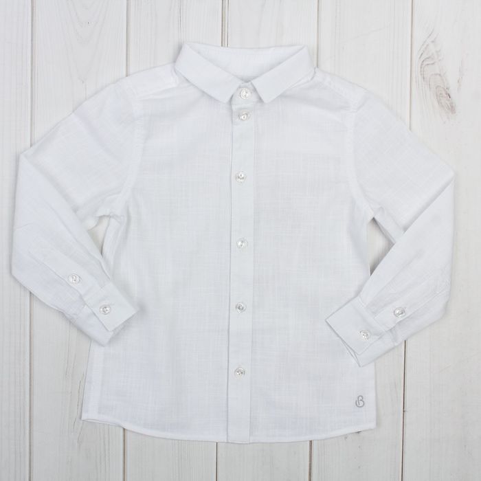 Сорочка для мальчика, рост 92 см, цвет белый 19068013037.100_М