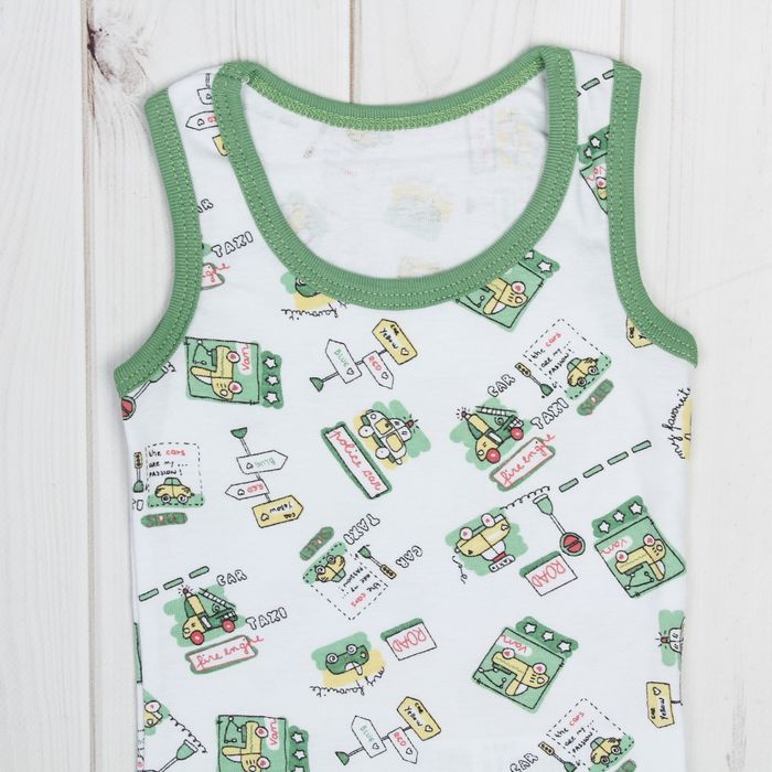 Комплект для мальчика, рост 92 см, цвет зелёный 05089011237.601_М