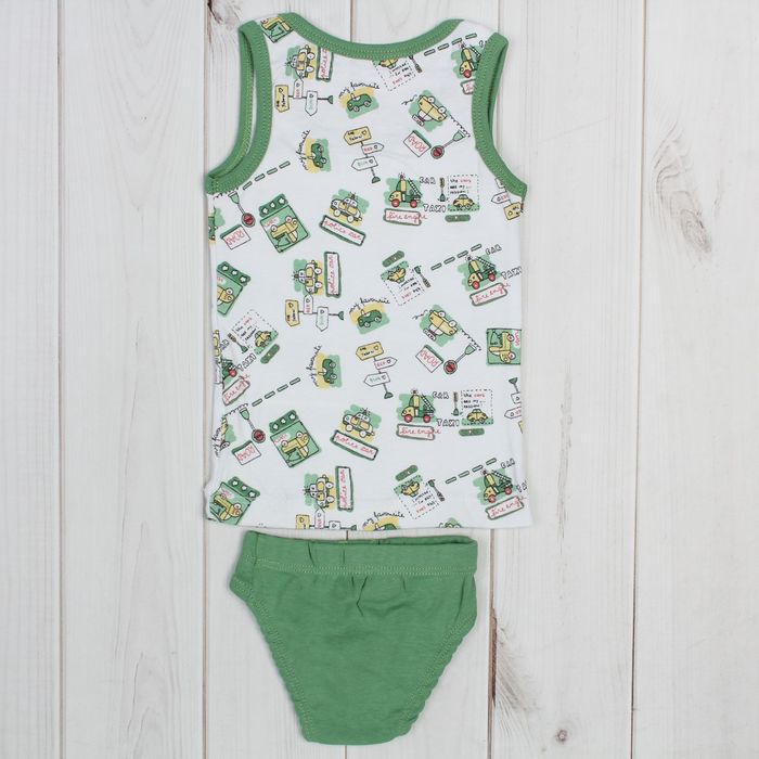 Комплект для мальчика, рост 92 см, цвет зелёный 05089011237.601_М