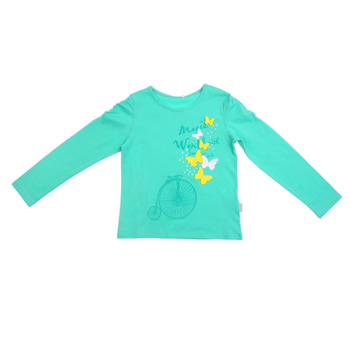 Джемпер для девочки, рост 140 см, цвет зелёный 24387021045.600