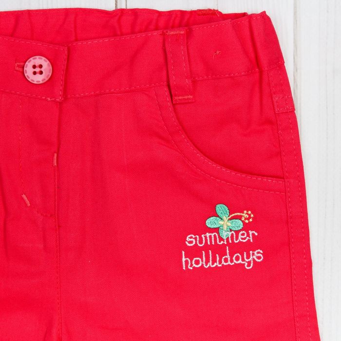 Шорты для девочки, рост 80 см, цвет коралловый 26341020635.K00_М