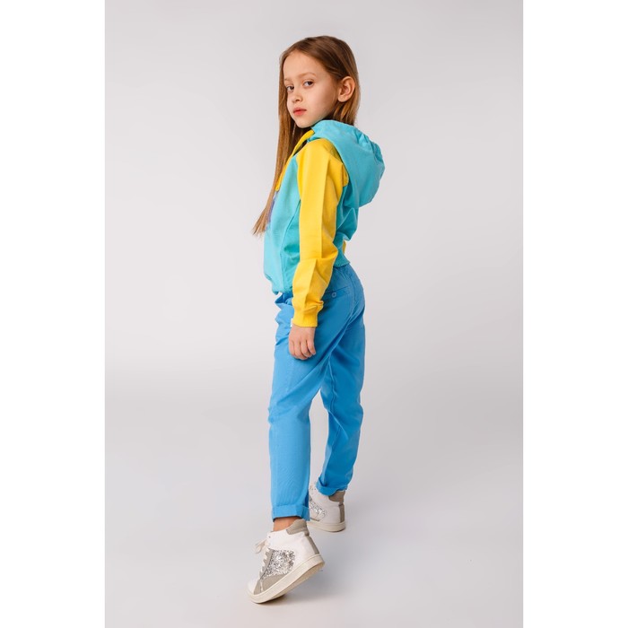 Брюки для девочки, рост 122 см, цвет голубой 26351020642.400