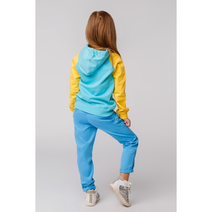 Брюки для девочки, рост 122 см, цвет голубой 26351020642.400