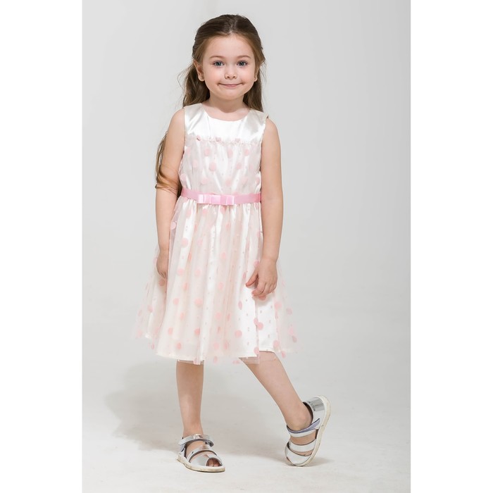 Платье нарядное для девочки, рост 116 см, цвет молочный 14158020741.200