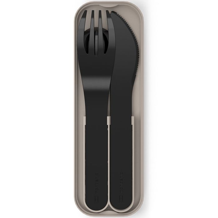 Набор столовых приборов Pocket, в футляре, 3 шт., чёрный